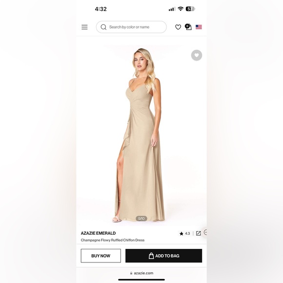 Azazie Size 12 dress - Picture 2 of 4